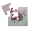 4-in-1 puzzel gans 
